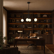 Lampadario con Paralume, Torino, 4xE27, Nero, Metallo - 10_LC850-4BK.png
