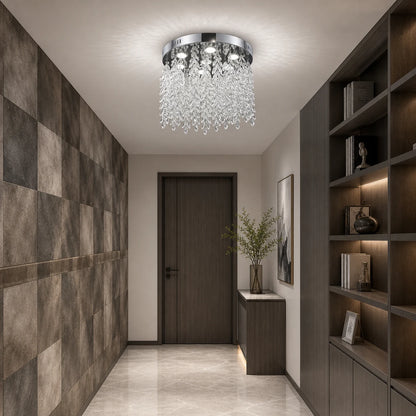 Lampadario LED in cristallo LLC210/400CH Rotondo, 22 W, Luce fredda/calda/neutra, Cristallo, Cromo lucido - 10_LLC210-400CH.png