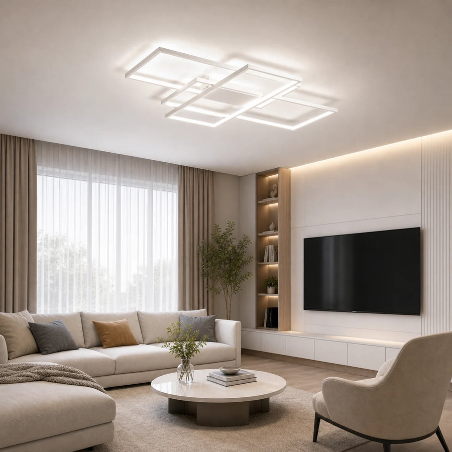 Lustra LED cu telecomanda LANDYN 78W, lumina Rece/Calda/Neutra, Dimabila, Alb - 10_LT500-3WH.png