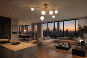 Lampadario con paralume rotondo, cupola PENTHOUSE, 6x G9, oro, metallo - 11_LC825GD.png