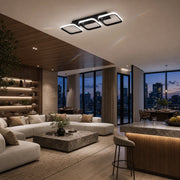 Lampadario LED VERTEX 34W, 3 quadrati, Lineare, Luce Fredda/Calda/Neutra, Nero - 11_LL770-3BK.png