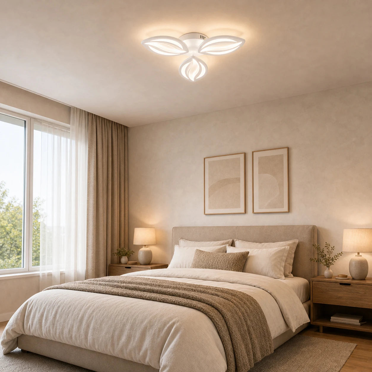 Lustra LED cu telecomanda ORCHID 40W, 3 Petale, lumina Rece/Calda/Neutra, Dimabila, Alb - 11_LT280-3WH.png