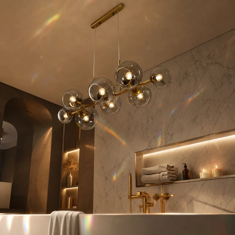 Lampadario a globo, MODEST Grand, 8xE27, Oro, Metallo - 12_LC809-8.png