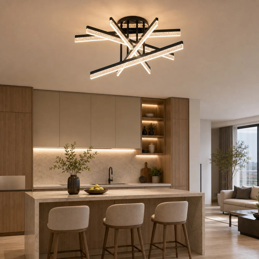 Lustra LED cu Telecomanda LT179/5BK, 68W, 5 Elemente, Lumina Rece/Clada/Neutra, Dimabila, Negru - 12_LT179-5BK.png
