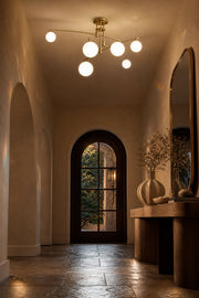 Lampadario con paralume rotondo, cupola PENTHOUSE, 6x G9, oro, metallo - 13_LC825GD.png