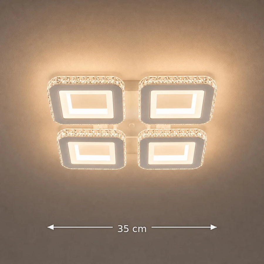 Lustra LED cu telecomanda si cristal LEILA RGB 69W, 4 Patrate, lumina Rece/Calda/Neutra, Dimabila, Alb - 13_LT078-4WH.png