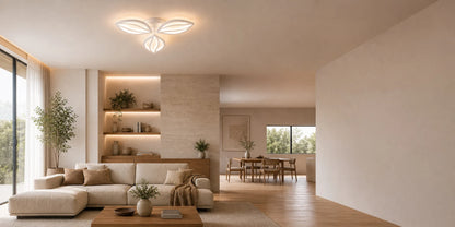 Lustra LED cu telecomanda ORCHID 40W, 3 Petale, lumina Rece/Calda/Neutra, Dimabila, Alb - 14_LT280-3WH.png