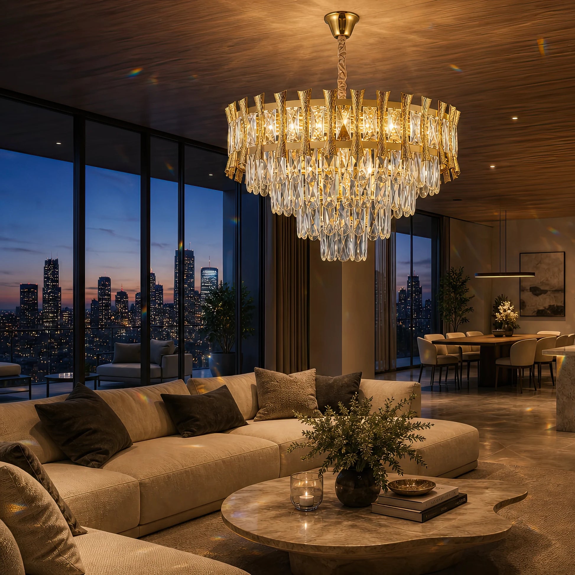 Lampadario di cristallo HAMPTON Elegance 8x E14, diametro 49 cm, oro lucido, altezza regolabile - 15_CC8926-500GDT.png