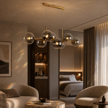 Lampadario a globo, MODEST Grand, 8xE27, Oro, Metallo - 15_LC809-8.png