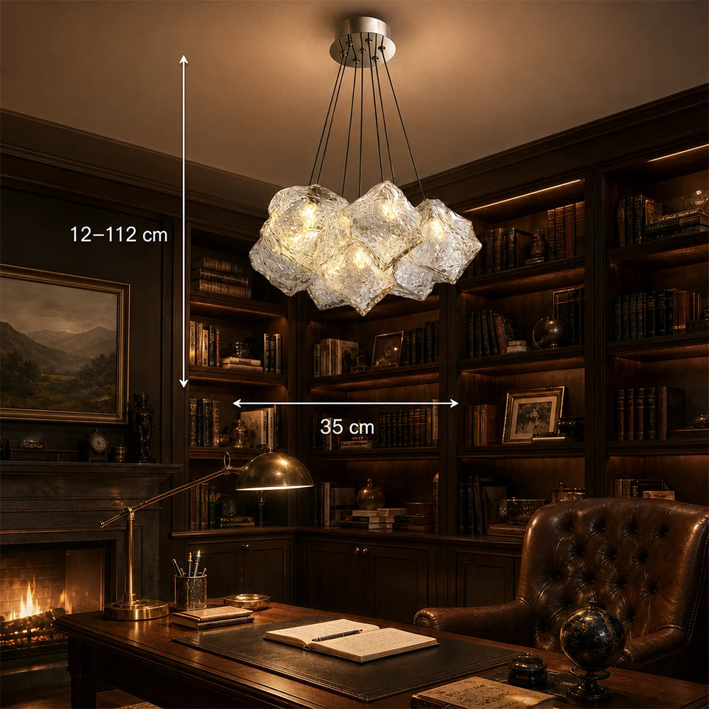 ECOLUCE MODERN Lampadario, Globo, 7xE27, Altezza regolabile, Cromo - 15_LC815-7CH.png