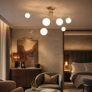 Lampadario con paralume rotondo, cupola PENTHOUSE, 6x G9, oro, metallo - 15_LC825GD.png