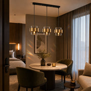 Lustra Suspendata LC855/3LGY, 3XE27, Inaltime Reglabila, Sticla si Metal - 15_LC855-3LGY.png