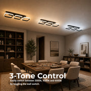 Lampadario LED VERTEX 34W, 3 quadrati, Lineare, Luce fredda/calda/neutra, Nero - 16_LL770-3BK.png