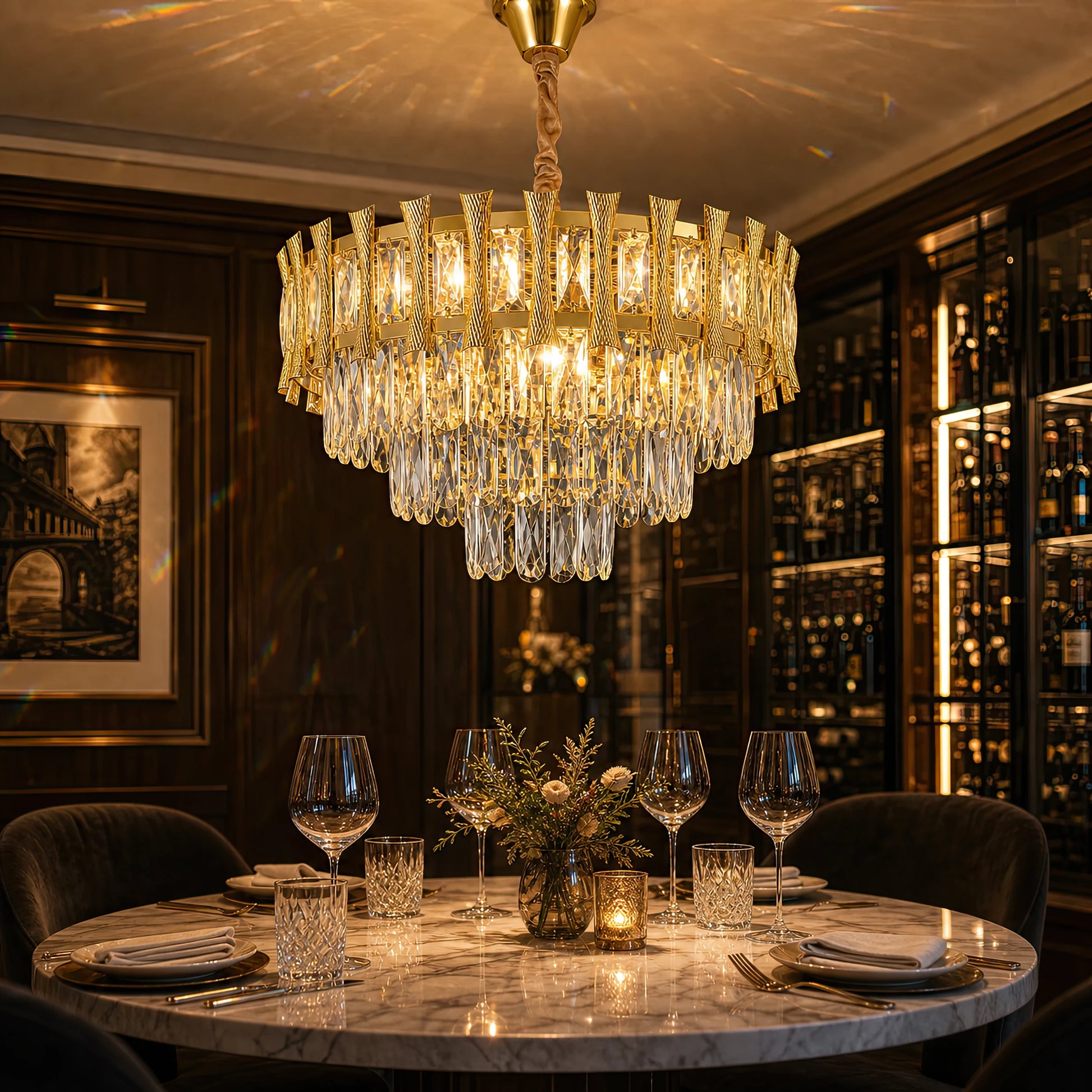 Lampadario di cristallo HAMPTON Eleganza 8x E14, diametro 49 cm, oro lucido, altezza regolabile - 18_CC8926-500GDT.png
