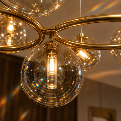 Lustra VENERE Luce, 3 Cercuri, 7xG9, Auriu, Metallo , Inaltime Reglabila - 12_LC811-7.png