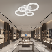 Lampadario LED con Telecomando Linnea, 74W, 3000K/4000K/6000K, Dimmerabile, Bianco, Cristalli Lampadari LED con Telecomando Titolo predefinito Alessandro Design