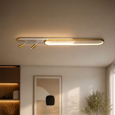 Proiettore LED orientabile FISSO Camilla, 66W, luce Fredda/Calda/Neutra, Oro Lucido