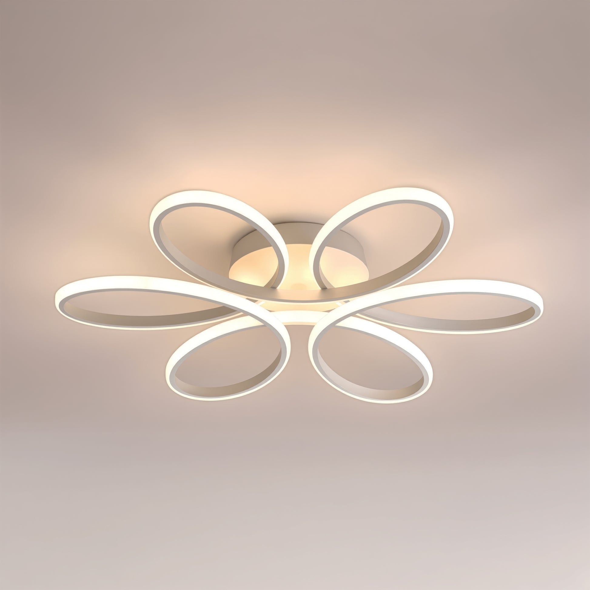Lampadario a LED con telecomando ELIZA, 63W, Luce Fredda/Calda/Neutra, Dimmerabile, Lampadario a LED Bianco con telecomando Titolo predefinito Alessandro Design