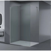 Parete doccia walk-in 90x195 cm, vetro di sicurezza da 8 mm, satinato, profilo metallico resistente Cabina doccia Titolo predefinito Alessandro Design