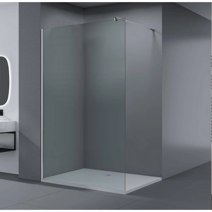 Parete doccia walk-in 90x195 cm, vetro di sicurezza da 8 mm, satinato, profilo metallico resistente Cabina doccia Titolo predefinito Alessandro Design