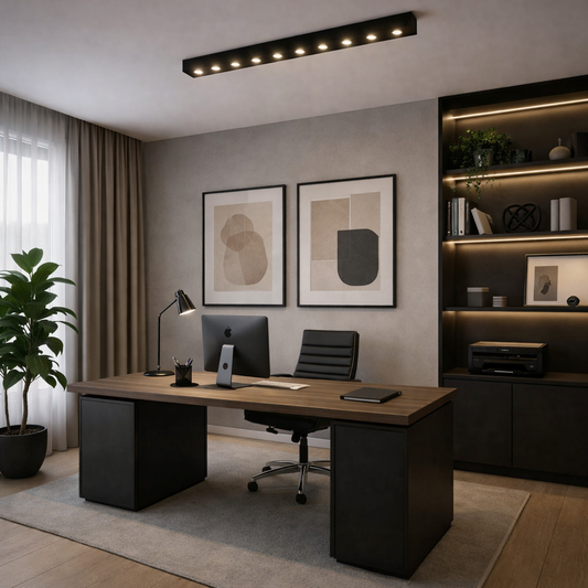 Proiettore Lineare LED Grid Applicata 15W, Luce Neutra 4000K, 10 sorgenti, Plafoniere LED 27 x 3,5 x 6,5 cm Titolo predefinito Alessandro Design