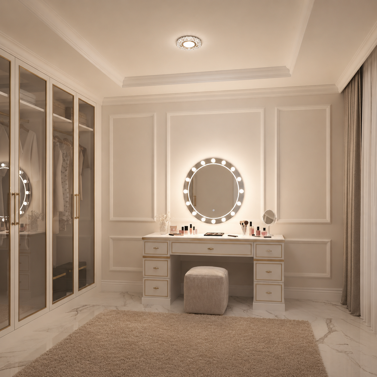 ORBITA Spot LED, 5W, Rotondo, Luce Fredda + RGB, Spot LED Bianco, Resina e Vetro Titolo predefinito Alessandro Design