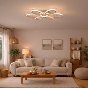 Lampadario a LED con telecomando ELIZA, 63W, Luce Fredda/Calda/Neutra, Dimmerabile, Lampadario a LED Bianco con telecomando Titolo predefinito Alessandro Design