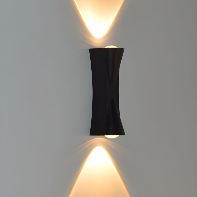 Applique LED per Esterni e Interni AX220, 2 Sorgenti x 10W, Metallizzato, Nero, 3000K Applique da Esterno Titolo predefinito Alessandro Design