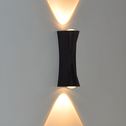 Applique LED per Esterni e Interni AX220, 2 Sorgenti x 10W, Metallizzato, Nero, 3000K Applique da Esterno Titolo predefinito Alessandro Design