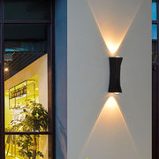 Applique LED per Esterni e Interni AX220, 2 Sorgenti x 10W, Metallizzato, Nero, 3000K Applique da Esterno Titolo predefinito Alessandro Design