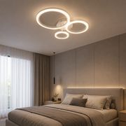 Lustra LED cu telecomanda BETTY 40W, 3 Cercuri, lumina Rece/Calda/Neutra, Dimabila, Alb, Metal si Acril Lustre LED cu Telecomanda Default Title Alessandro Design