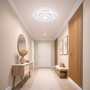 Lampadario LED con Telecomando PENTAGON 59W, 40cm, Luce Fredda/Calda/Neutra 3000K/4000K/6000K, Bianco, Metallo e Acrilico Lampadari LED con Telecomando Titolo predefinito Alessandro Design