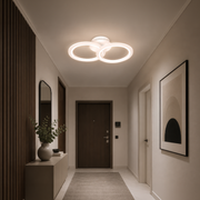 Lampadario a LED con telecomando BETTY 27W, 2 Cerchi, Luce Fredda/Calda/Neutra, Dimmerabile, Lampadario a LED Bianco con telecomando Titolo predefinito Alessandro Design