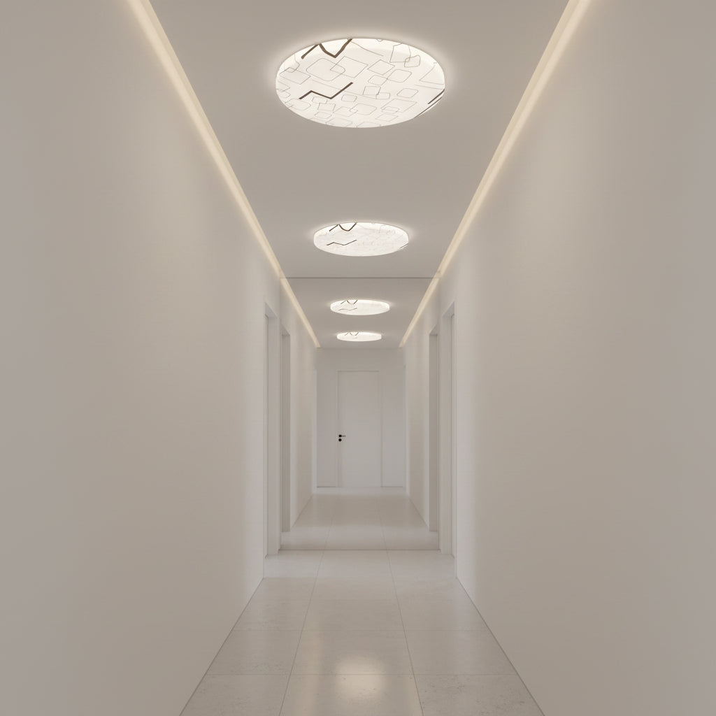 Plafoniera LED 23 cm, 22W, 3000K / 4000K / 6000K, Bianco, Metallo e Acrilico Plafoniere LED Titolo predefinito Alessandro Design