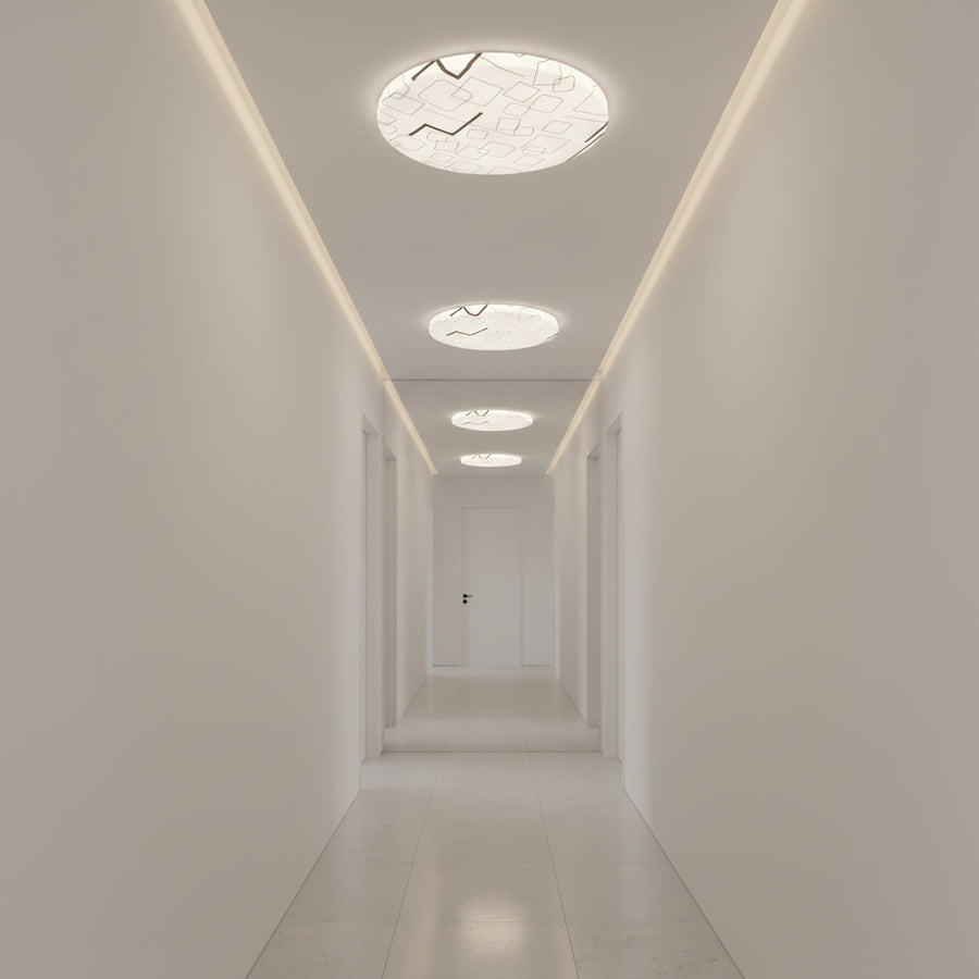 Plafoniera LED 23 cm, 22W, 3000K / 4000K / 6000K, Bianco, Metallo e Acrilico Plafoniere LED Titolo predefinito Alessandro Design