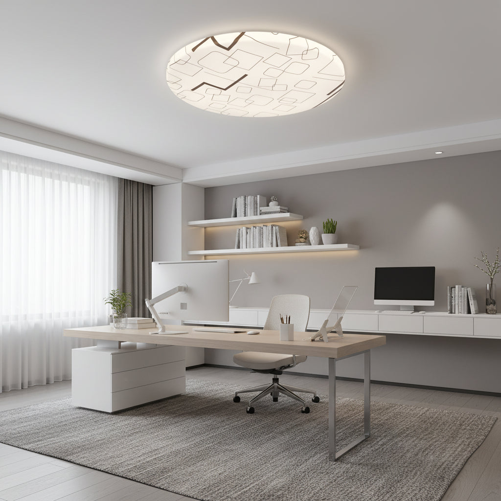 Plafoniera LED 35 cm, 31W, 3000K / 4000K / 6000K, Bianco, Metallo e Acrilico Plafoniere LED Titolo predefinito Alessandro Design