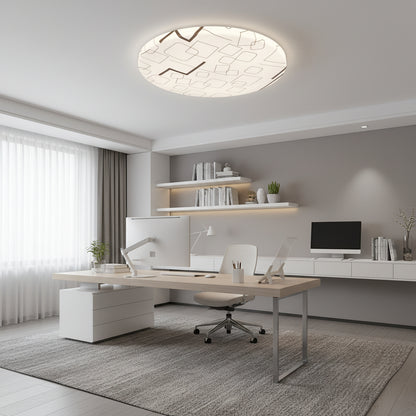 Plafoniera LED 35 cm, 31W, 3000K / 4000K / 6000K, Bianco, Metallo e Acrilico Plafoniere LED Titolo predefinito Alessandro Design