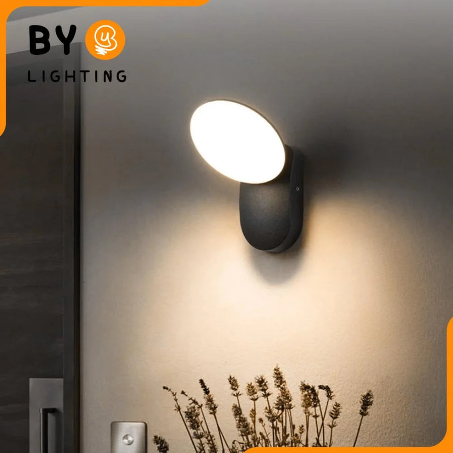 Aplica LED de Exterior 10W, AX165, Lumina Calda 3000K, Negru