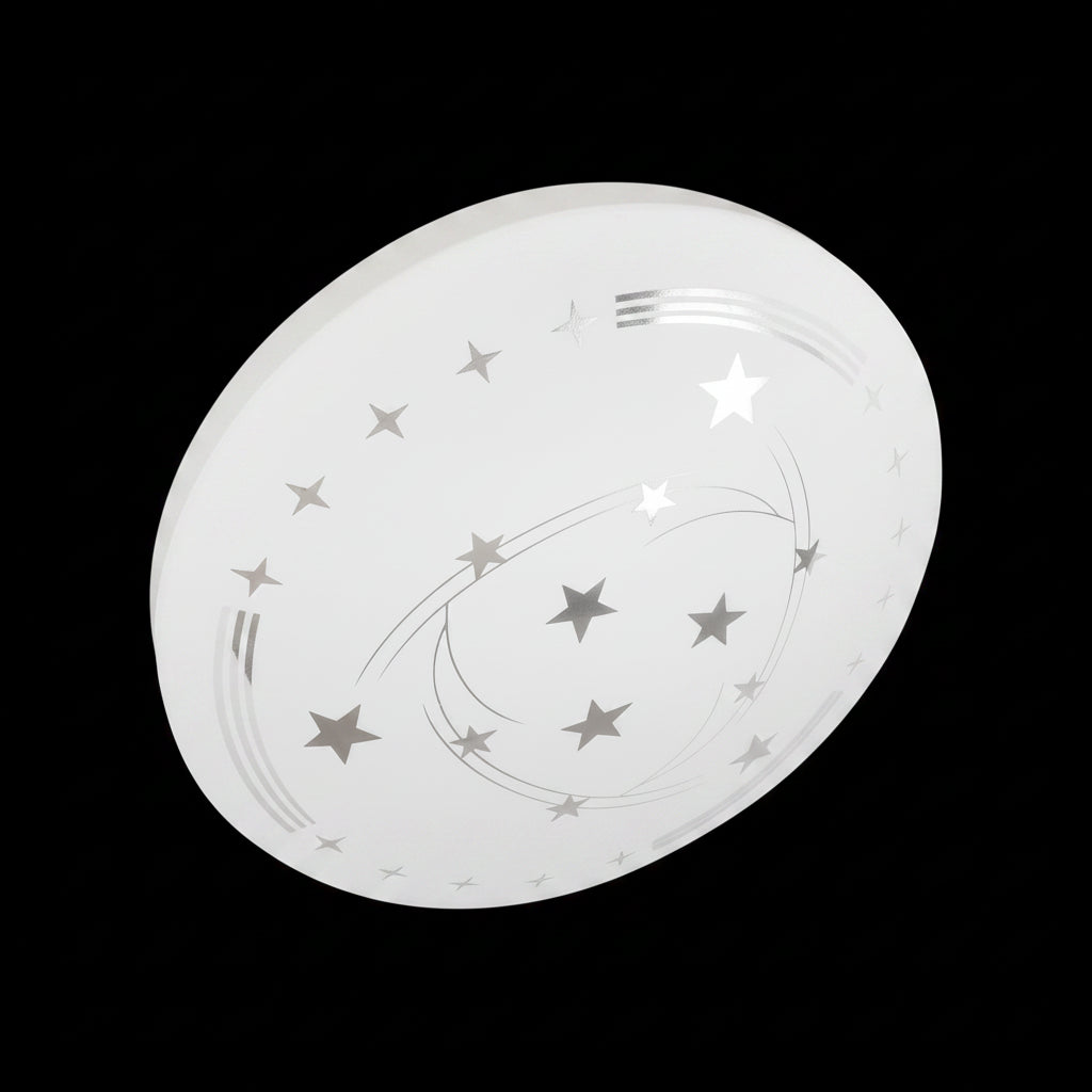 Plafoniera LED Star 23 cm, 22W, 3000K / 4000K / 6000K, Plafoniere LED bianche, in metallo e acrilico Titolo predefinito Alessandro Design