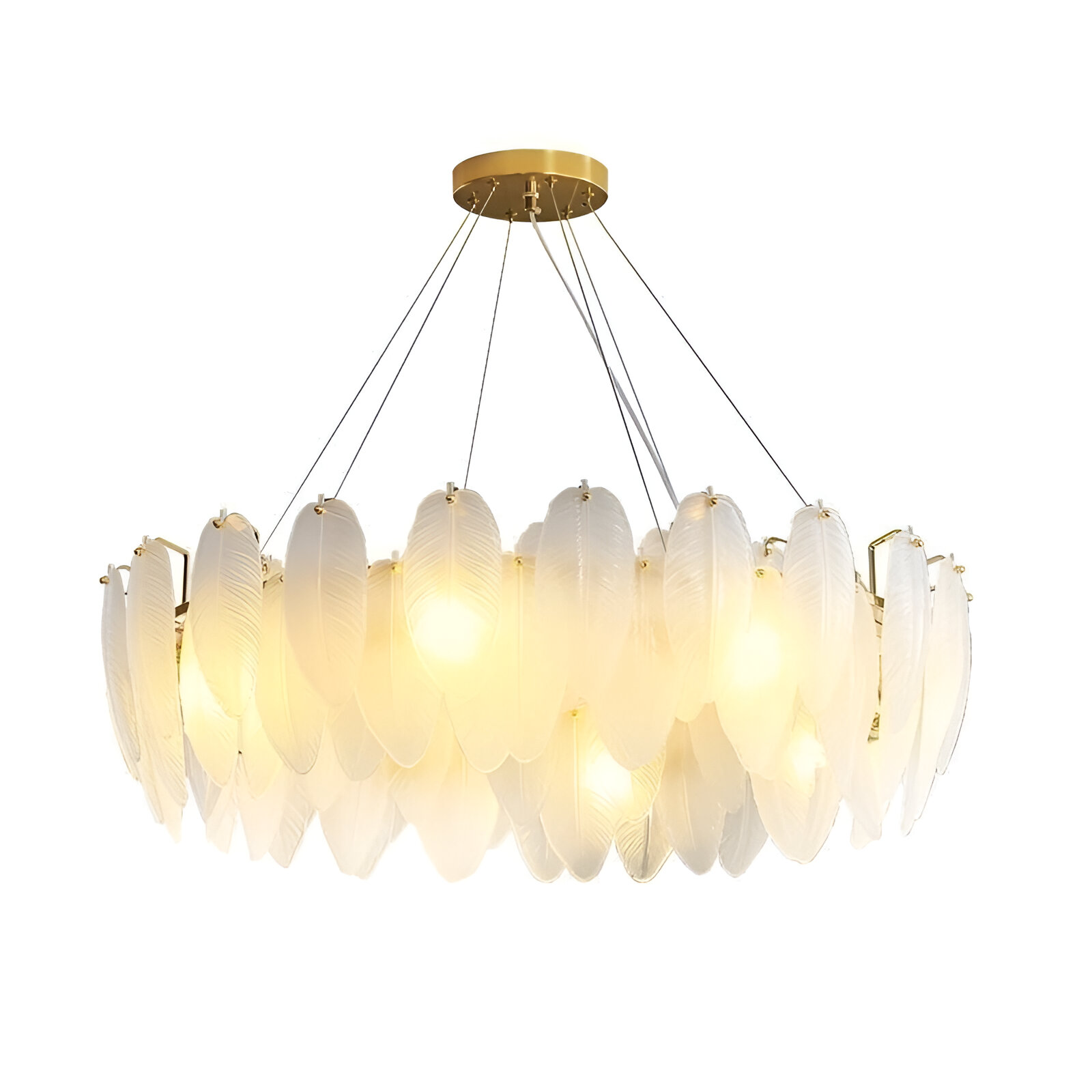 VICOMTE Lampadario in cristallo Pepito, 5x E14, diametro 42 cm, oro, altezza regolabile Lampadari moderni Titolo predefinito Alessandro Design