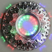 ORBITA Spot LED, 5W, Rotondo, Luce Fredda + RGB, Spot LED Bianco, Resina e Vetro Titolo predefinito Alessandro Design