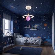 Lampadario LED ASTRONAUT 60W, 1xE27, Luce Fredda/Calda/Neutra, Bianco Rosa Lampadari per bambini Titolo predefinito Alessandro Design