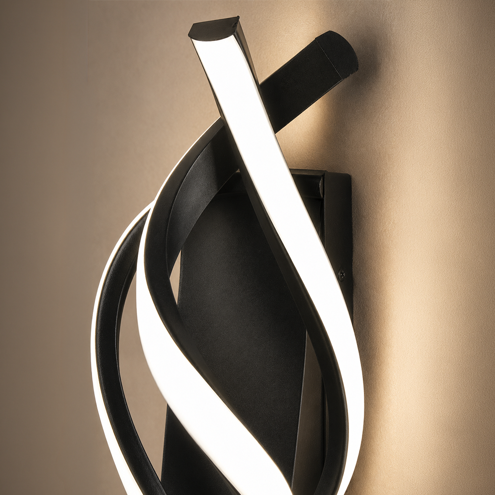 Applique LED Reid 13W, Luce Fredda/Calda/Neutra, Nero Lampade da parete per interni Titolo predefinito Alessandro Design