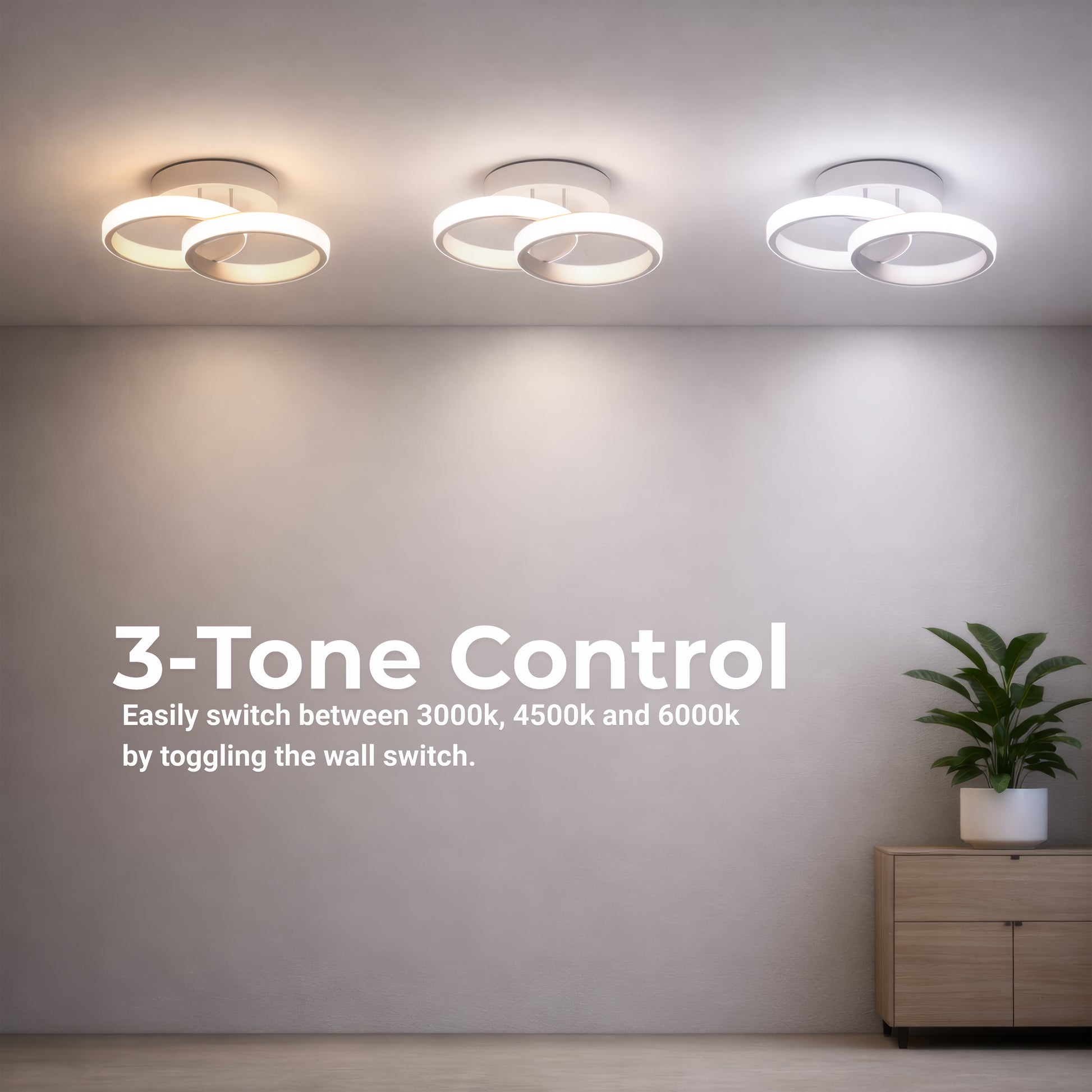Lampadario LED VERTEX CIRCULA 21W, 2 Cerchi, Strutture in Metallo, Luce Fredda/Calda/Neutra, Lampadari LED Bianchi Titolo predefinito Alessandro Design