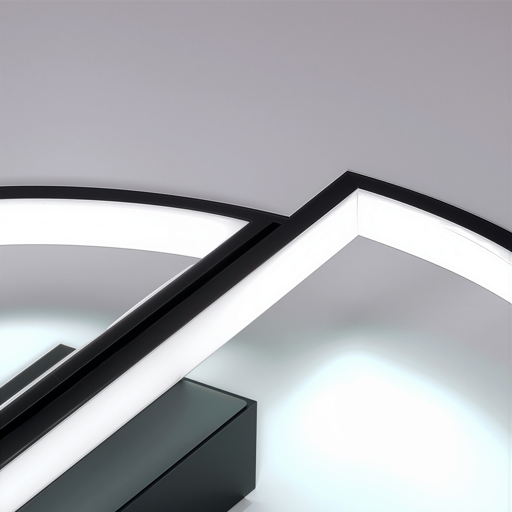 Lampadario a LED con telecomando VECTOR ARCUS 52W, 2 Elementi, Luce Fredda/Calda/Neutra, Dimmerabile, Nero Lampadari a LED con telecomando Titolo predefinito Alessandro Design