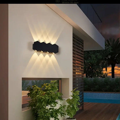 Applique LED AX231, Esterno e Interno, 8 Sorgenti, 16W, Nero, 3000K Applique da esterno Titolo predefinito Alessandro Design