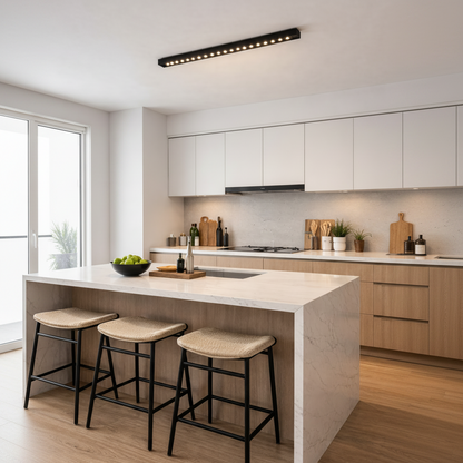 Proiettore LED Lineare Griglia Applicata 24W, Luce Neutra 4000k, 20 sorgenti, Plafoniere LED 54 x 3,5 x 6,5 cm Titolo predefinito Alessandro Design