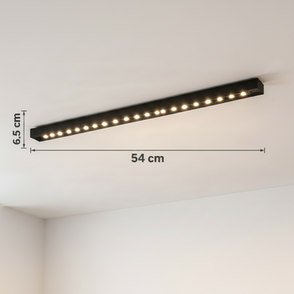 Proiettore LED Lineare Griglia Applicata 24W, Luce Neutra 4000k, 20 sorgenti, Plafoniere LED 54 x 3,5 x 6,5 cm Titolo predefinito Alessandro Design