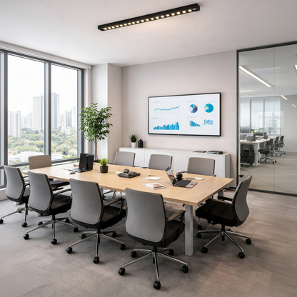 Proiettore LED Lineare Griglia Applicata 24W, Luce Neutra 4000k, 20 sorgenti, Plafoniere LED 54 x 3,5 x 6,5 cm Titolo predefinito Alessandro Design
