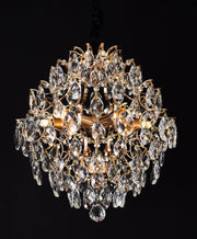 Lampadario in Cristallo CRYSTARA Nobile, 5x E14, Diametro 40cm, Lampadari in Cristallo Oro Lucido Titolo predefinito Alessandro Design